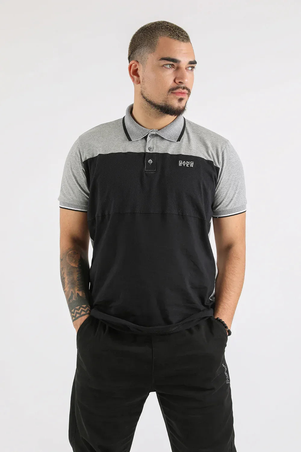 Polera Polo Academy Gris Gangster - Gangster