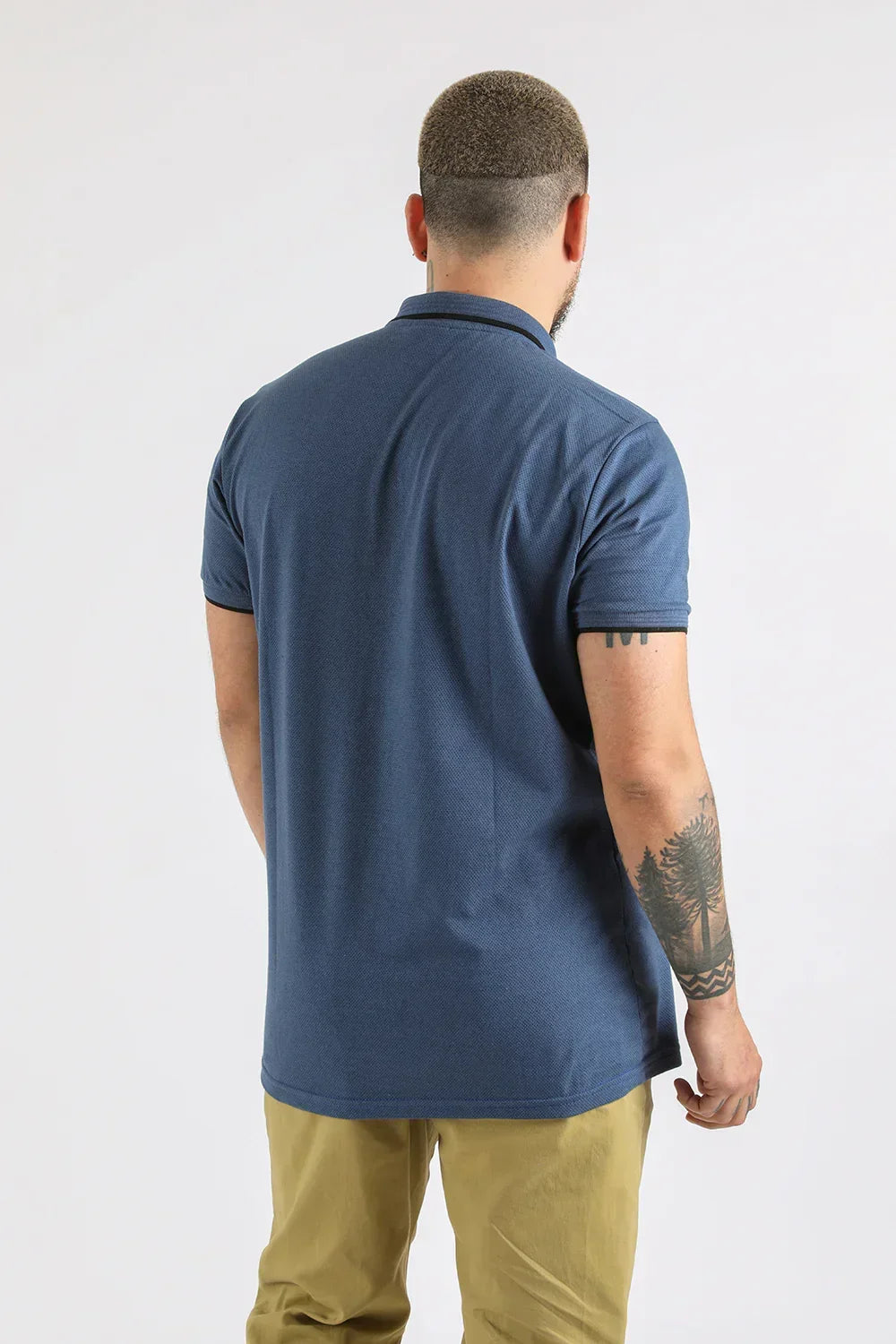 Polera Polo Destroy Azul Gangster - Gangster