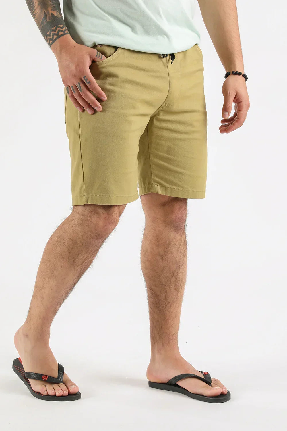 Plus Short Canvas Liso Kaki Gangster - Gangster