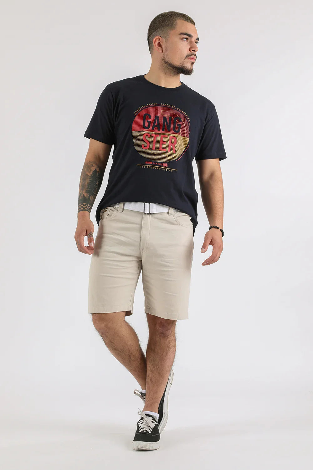 Short Canvas Heavy Beige Gangster - Gangster