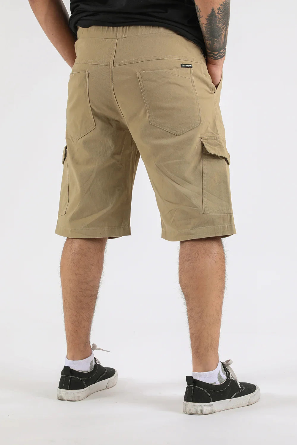 Short Canvas Cargo Carpenter Beige Gangster - Gangster