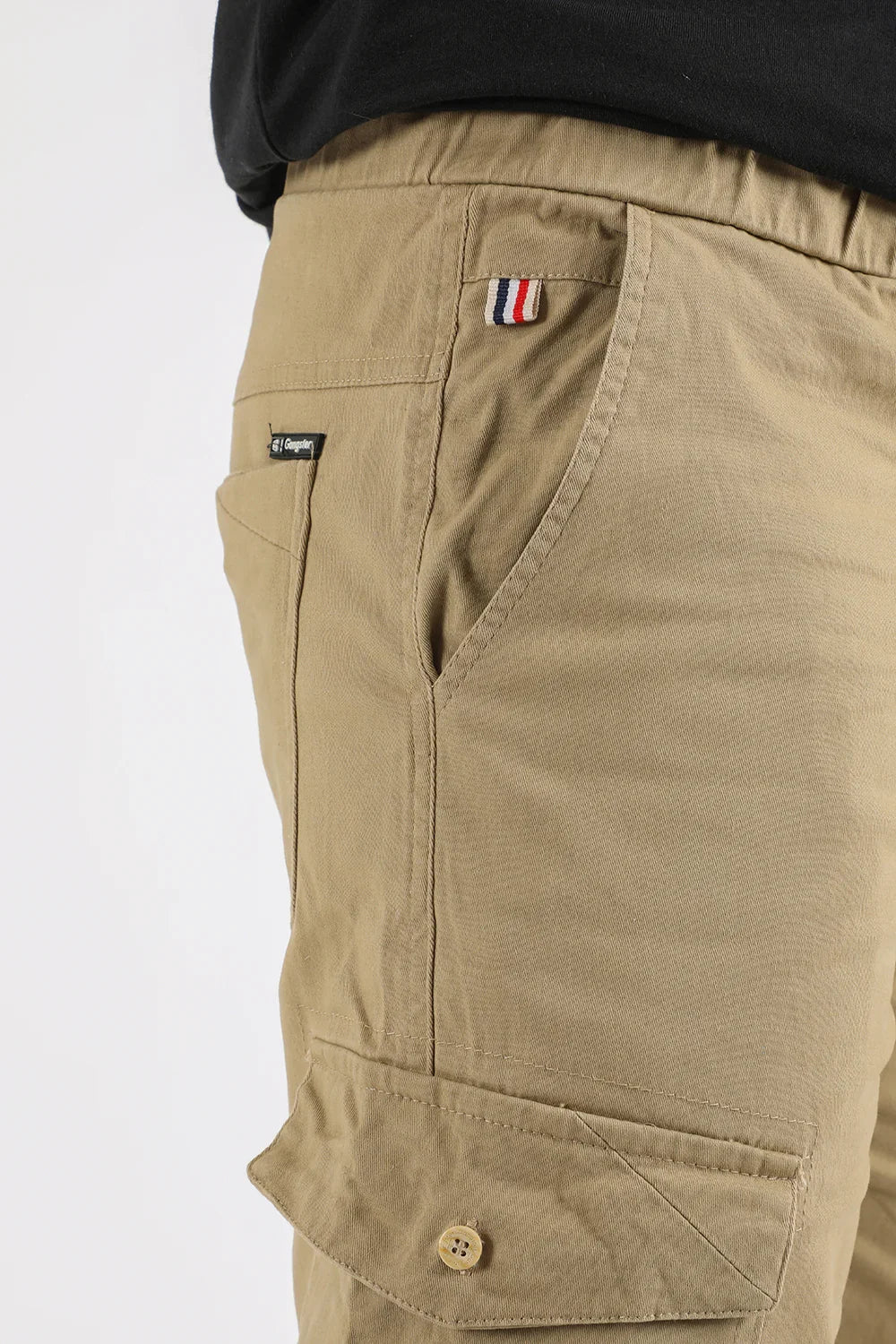 Short Canvas Cargo Carpenter Beige Gangster - Gangster