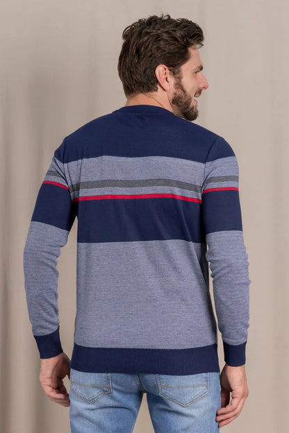Chaleco Liviano Striped Azul Gangster - Gangster