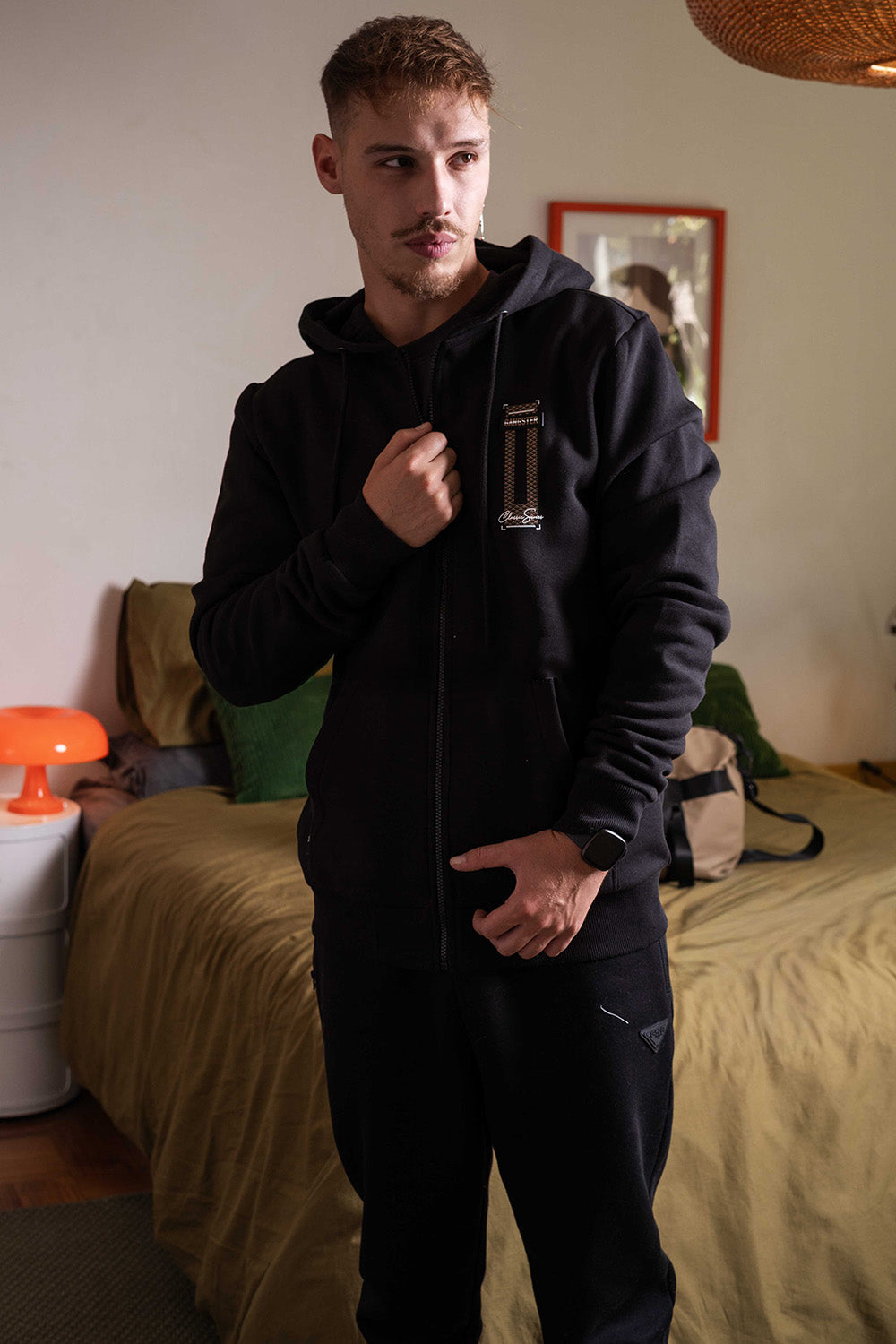 Poleron Fullzipper Drift Negro - S