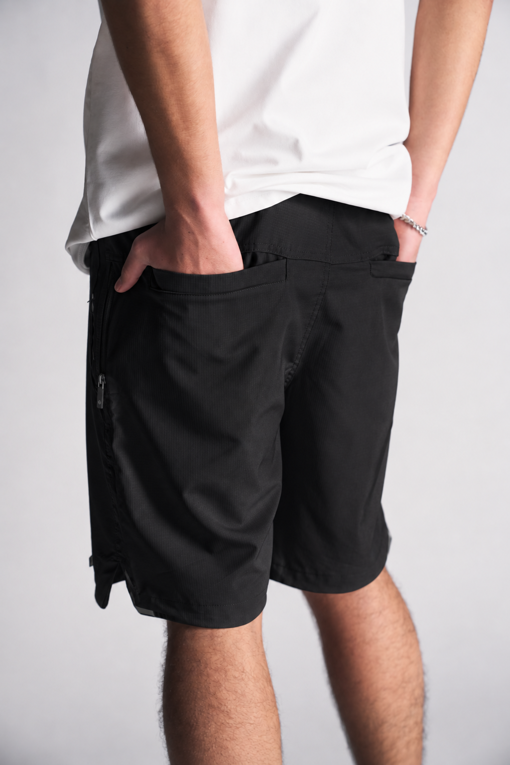 Bermuda Canvas Liso BK Negro-2