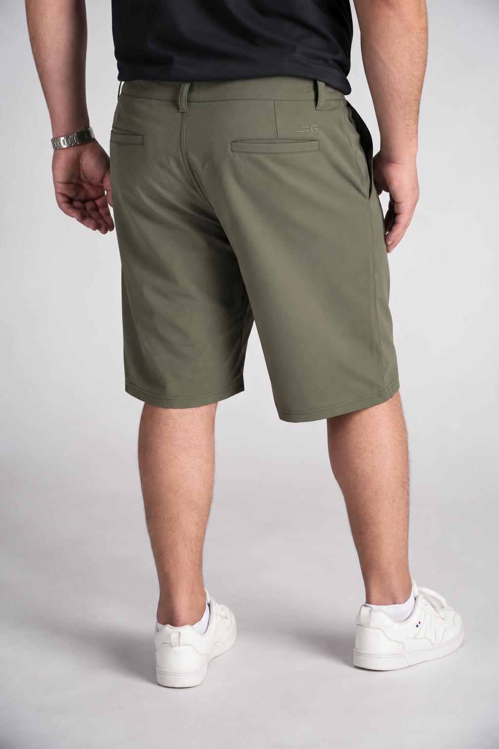 Plus Bermuda Elasticado Bloor Verde Linchen-2