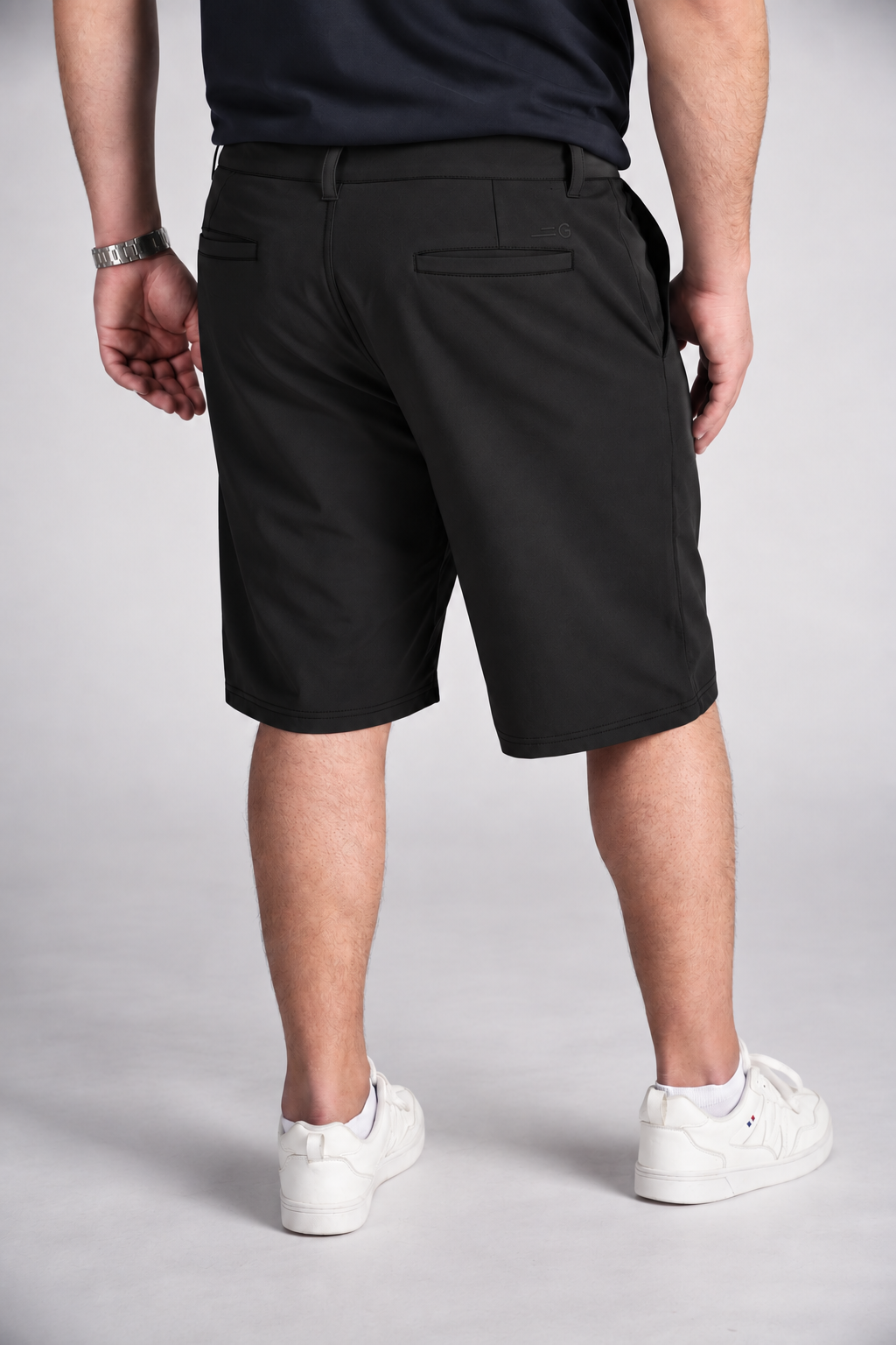 Plus Bermuda Elasticado Bloor Negro-2