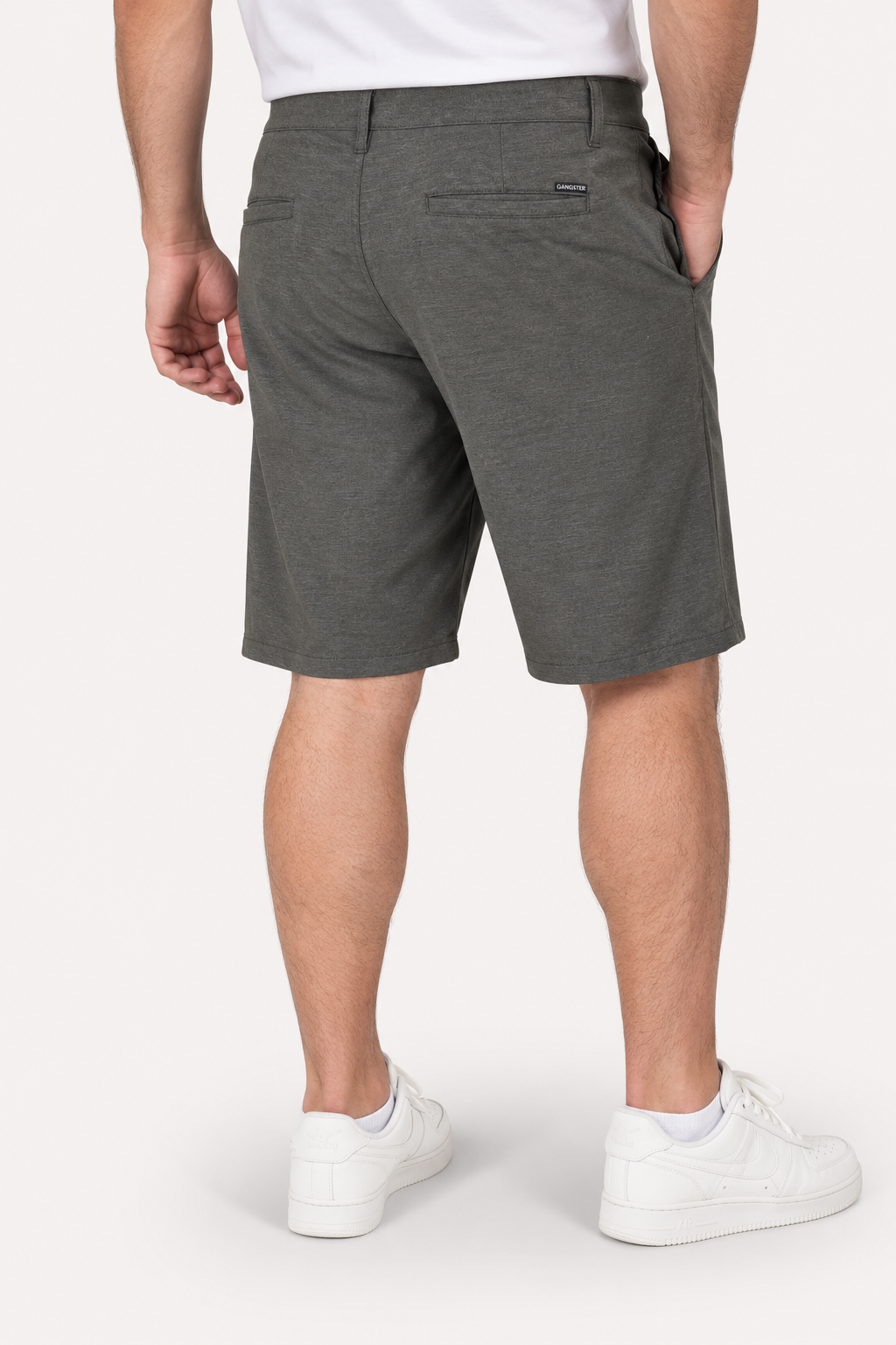 Plus Short Canvas Wide F Gris-2