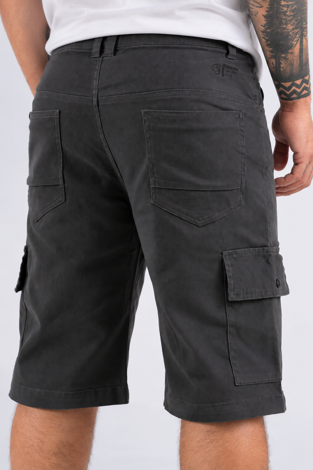 Short Canvas Cargo Sixpo Gris Gangster-2