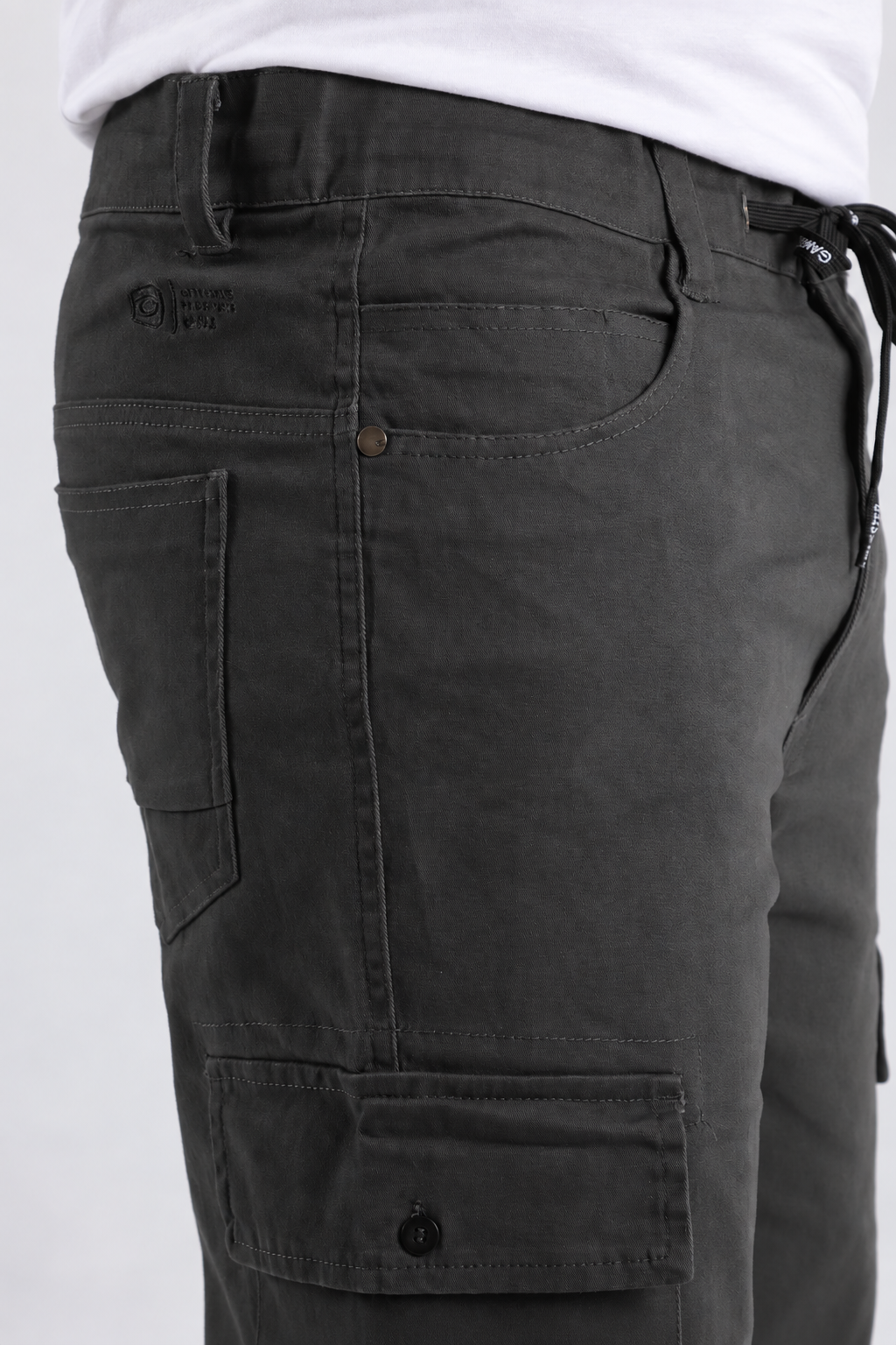 Short Canvas Cargo Sixpo Gris Gangster-3