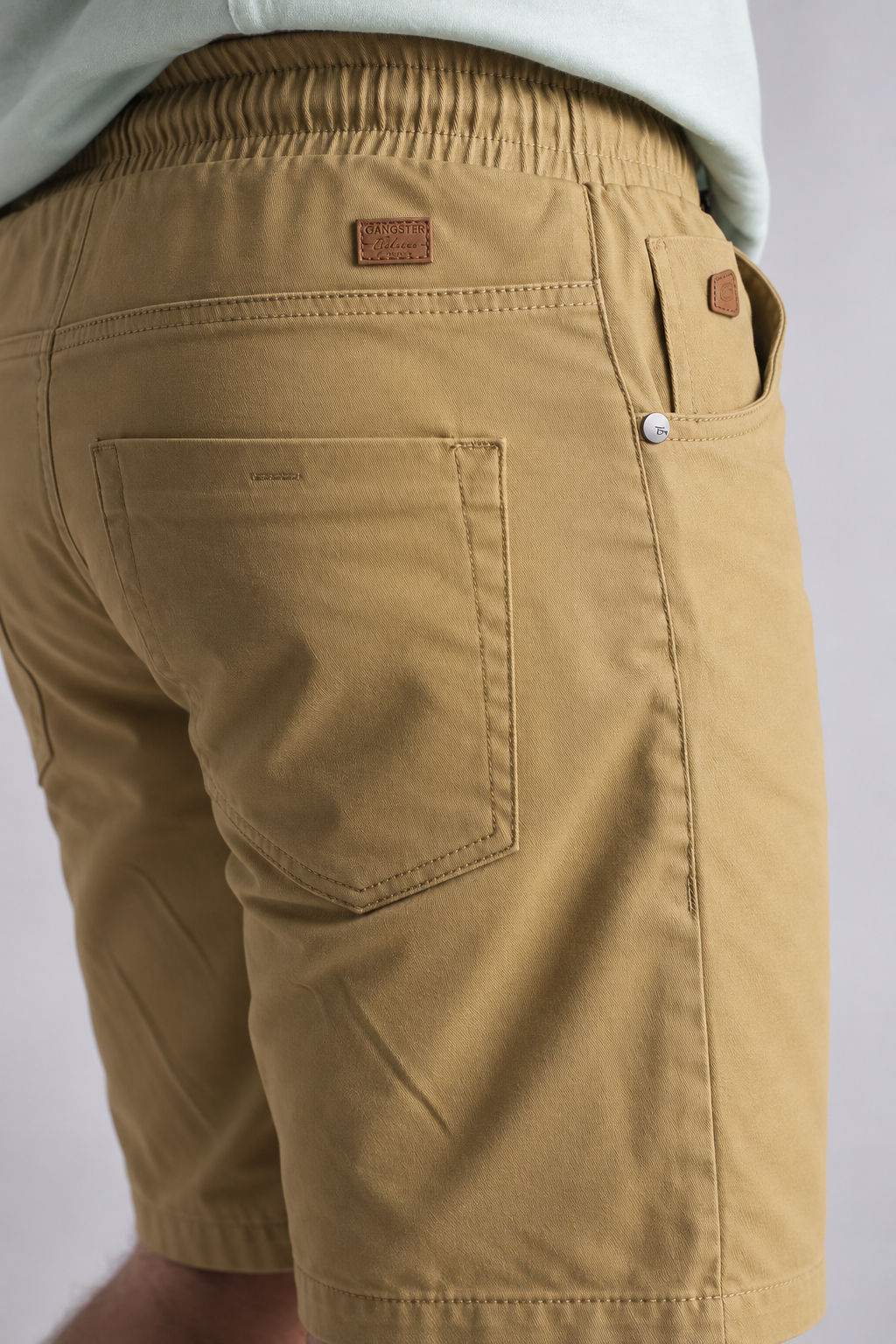 Short Canvas Liso Kaki Gangster-3