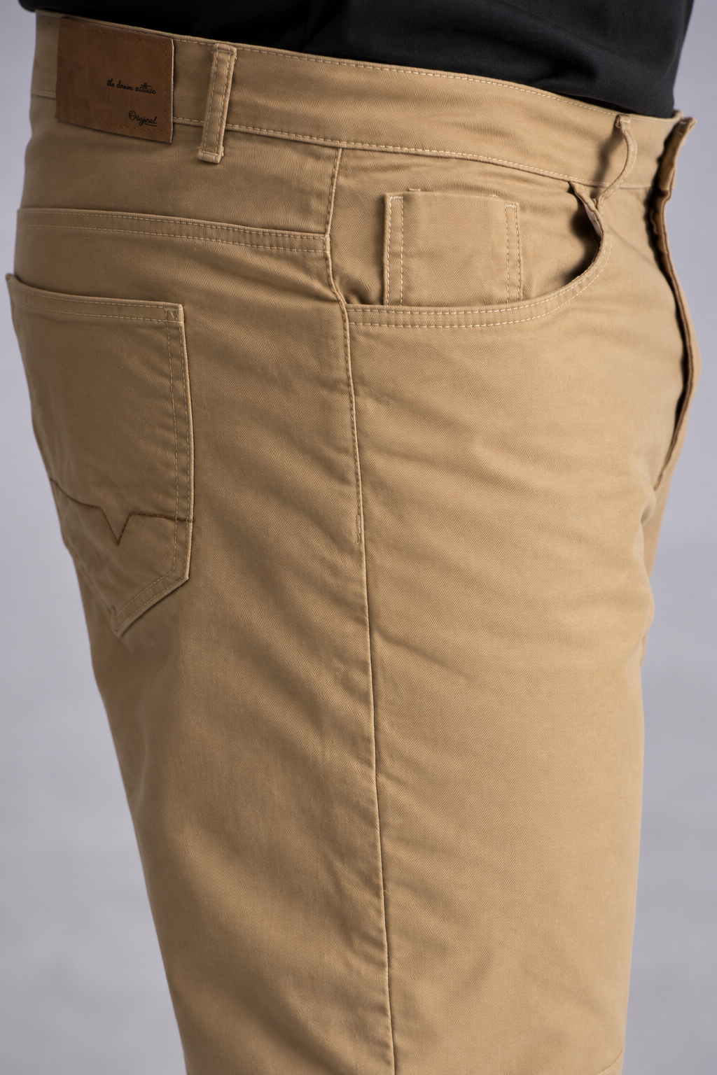 Plus Short Bermuda Canvas Palha Caramelo Gangster-3