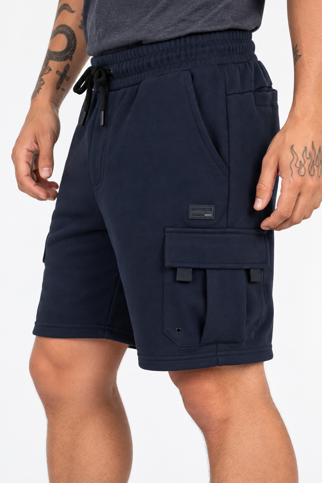 Short Bermuda Jogger Cargo Vibe Azul Gangster-2