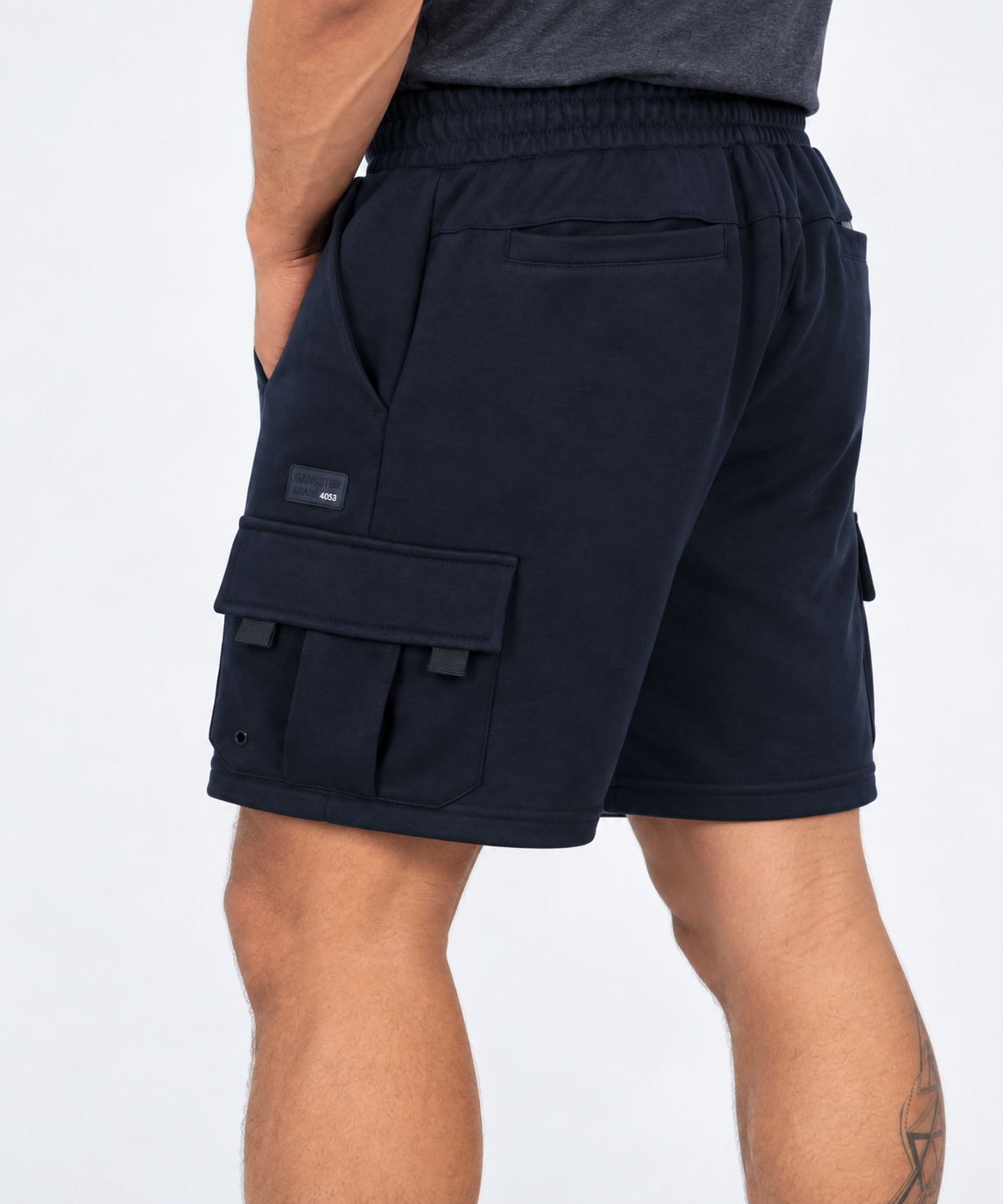 Short Bermuda Jogger Cargo Vibe Azul Gangster-3