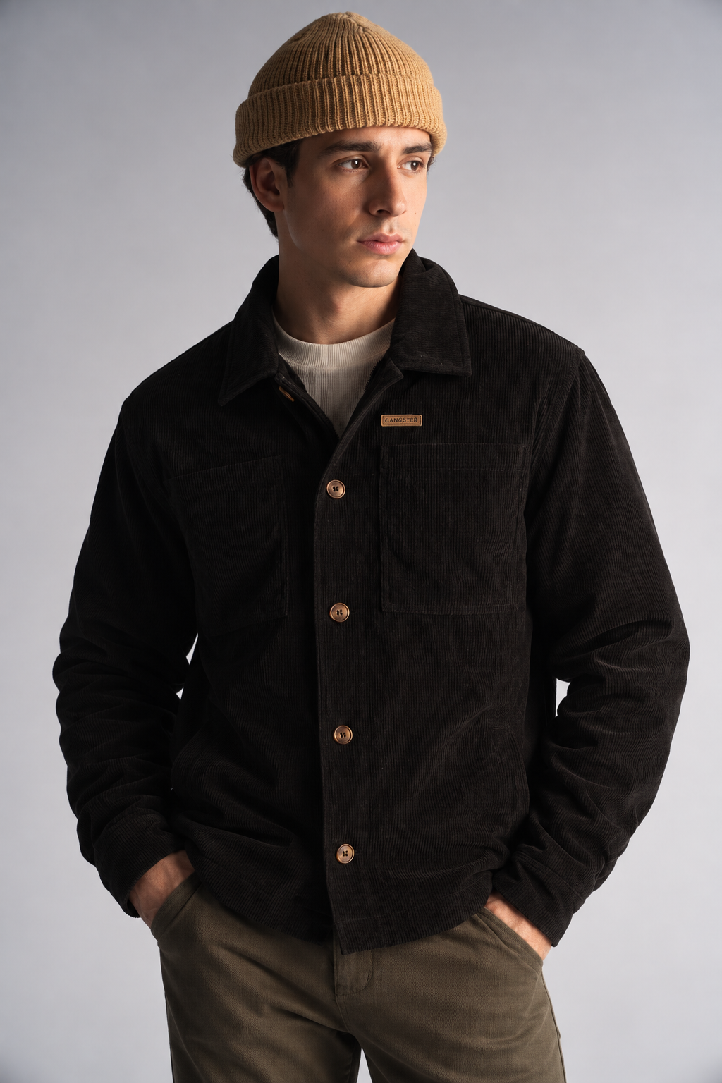 Chaqueta Overshirt Sway Negro