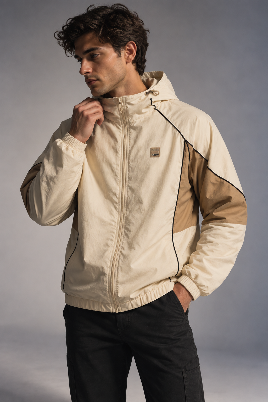 Cortaviento Deportivo Mark Gris