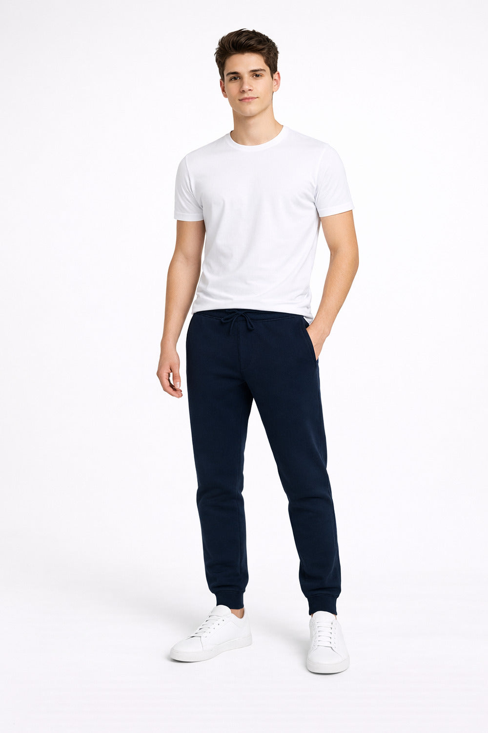 Buzo Jogger Fleece Daily Azul Marino-thumbmail-5