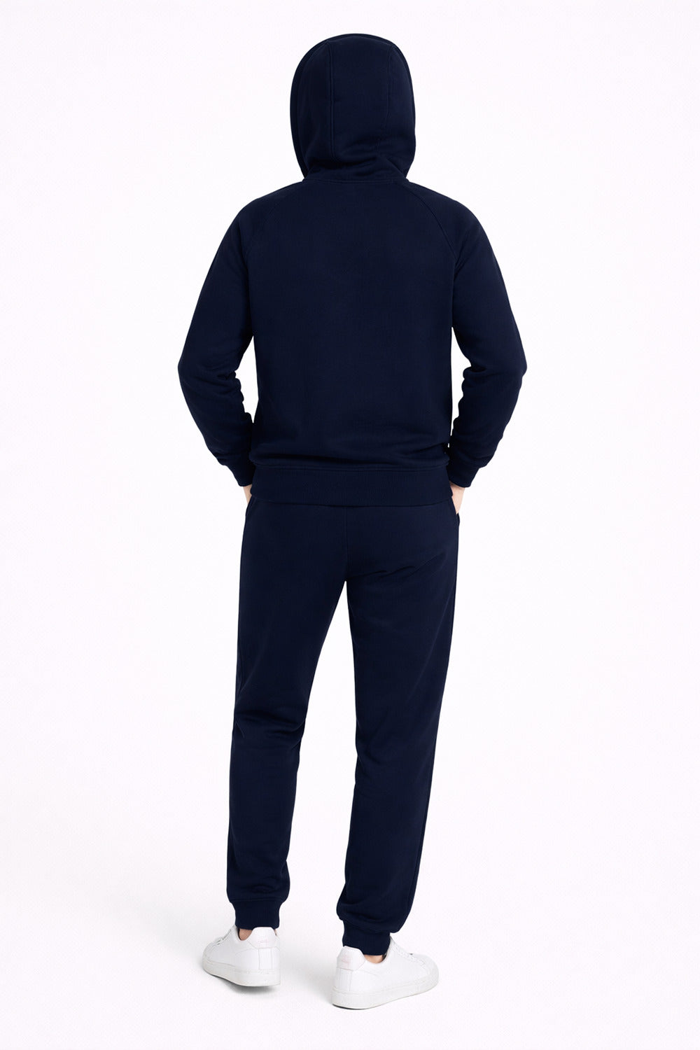 Polerón Full Zipper Fleece Warm Azul Marino-thumbmail-3