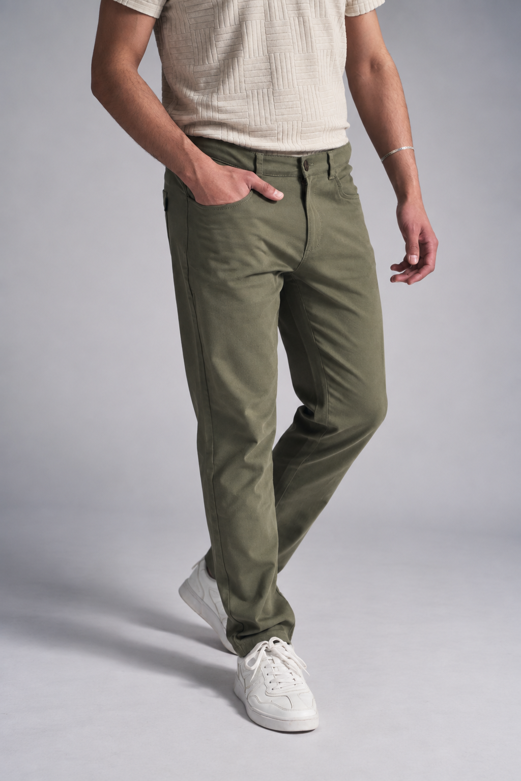 Pantalon Canvas Recto Fulton Verde Militar