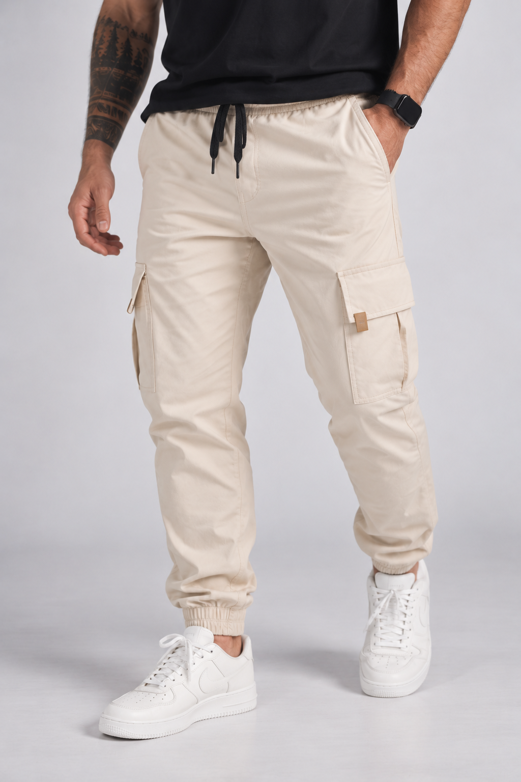 Pantalon Jogger Canvas Recruit Beige Gangster