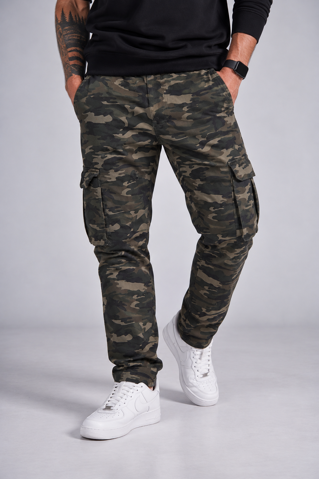 Pantalon Jogger Canvas Tradicional Militar Gangster