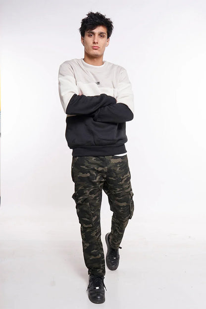 Polerón Crew Fleece Core Beige Gangster - Gangster