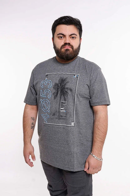 Plus Polera Mc Básica 4053G Gris Gangster - Gangster