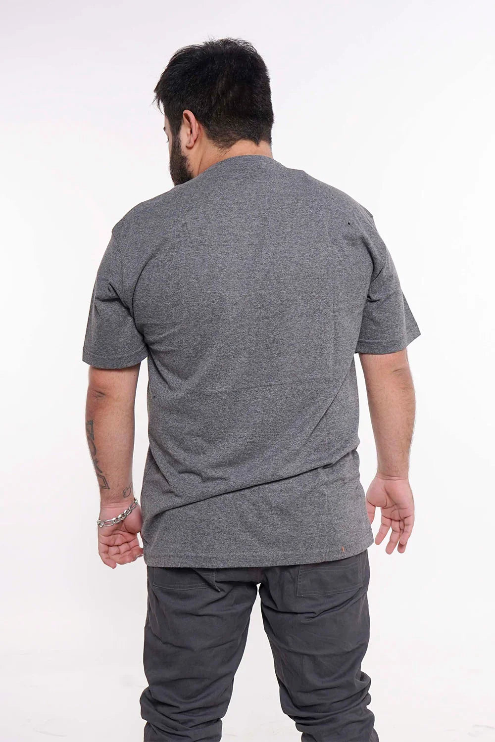 Plus Polera Mc Básica 4053G Gris Gangster - Gangster