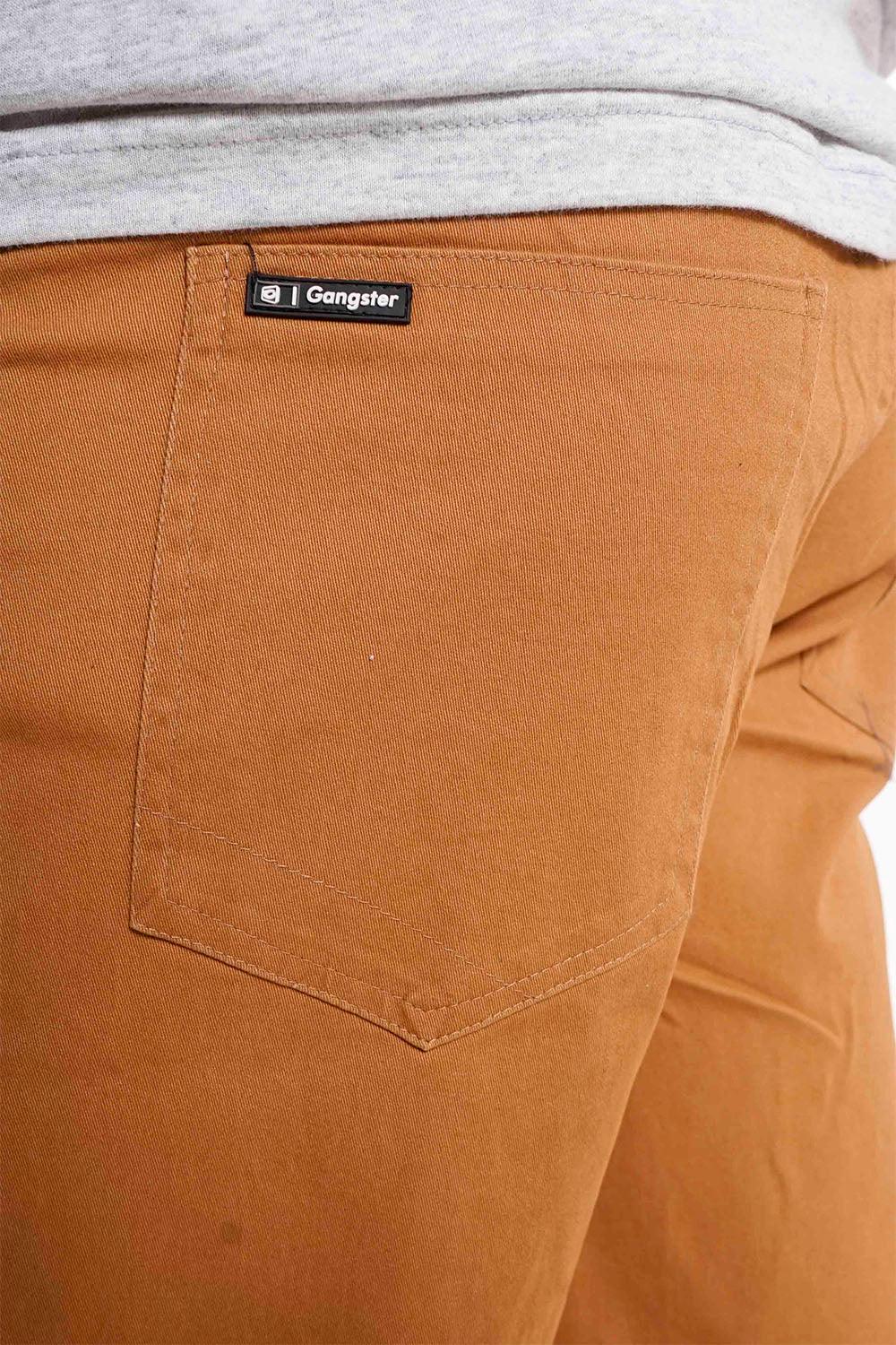 Short Canvas Bermudas Knee Mostaza Gangster - Gangster