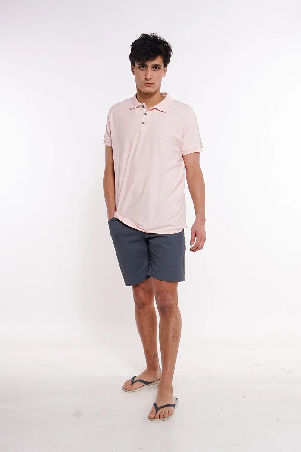 Polera Polo Club Rosado Gangster - Gangster
