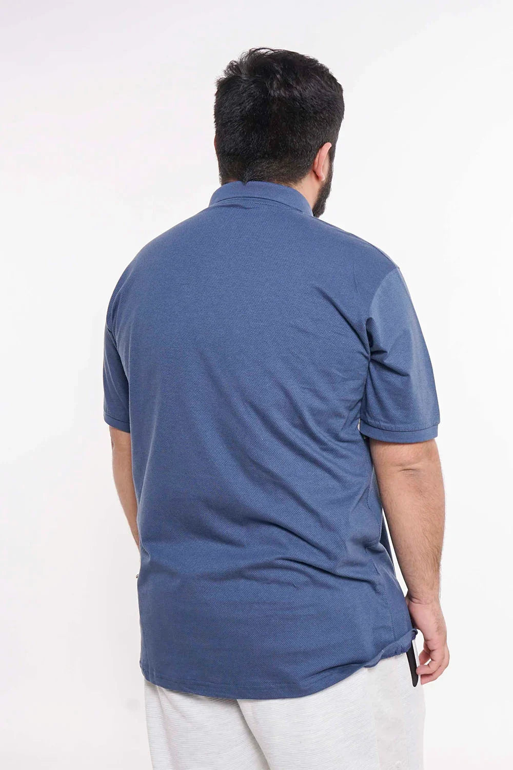 Plus Polera Cuello Destroy Azul Gangster - Gangster