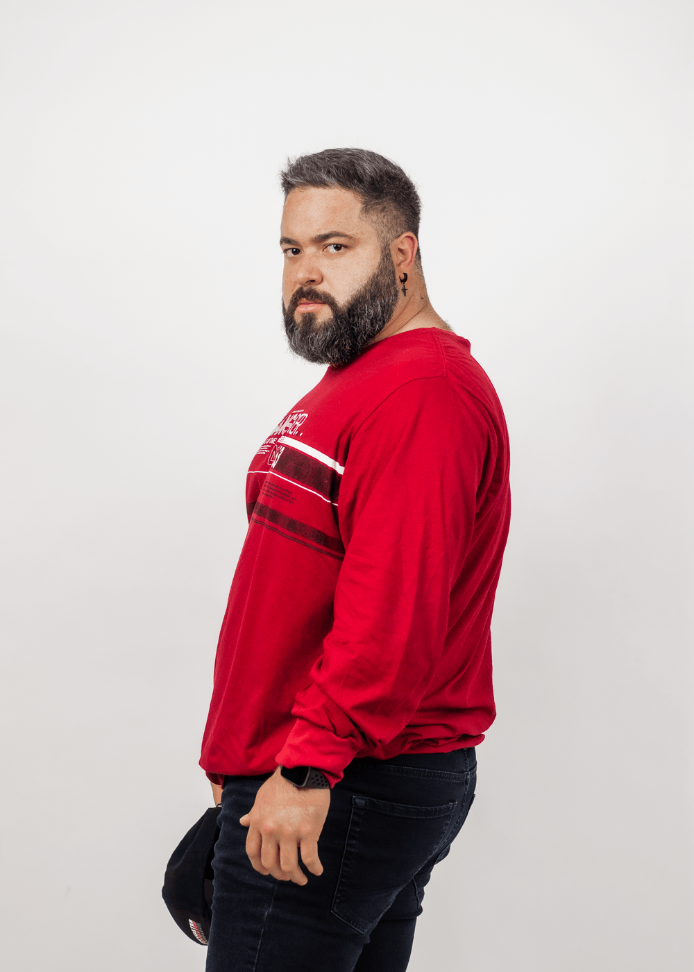 Plus Polera Manga Larga Time Rojo Gangster