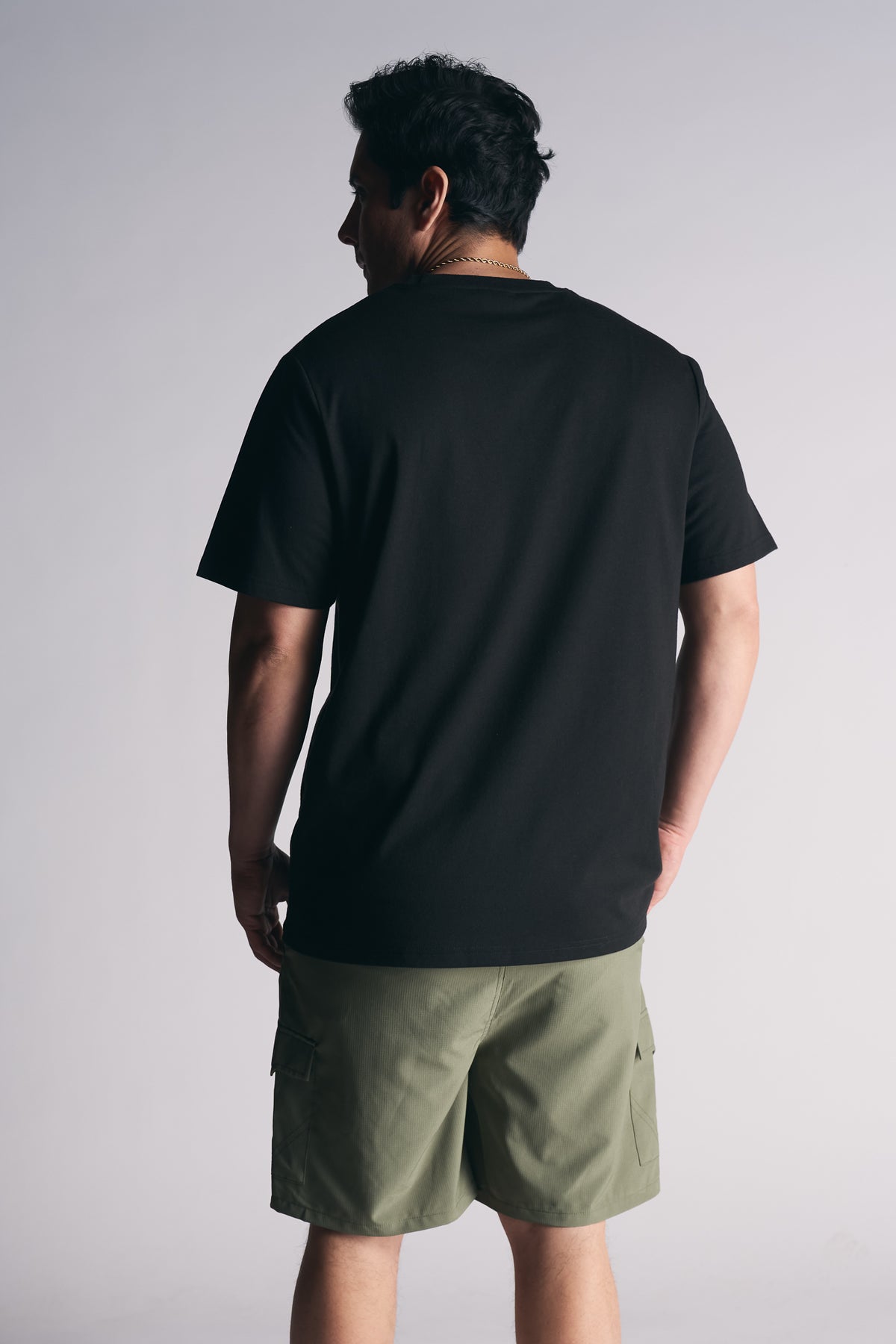 Plus Polera Mc Basica Essential Negro-4