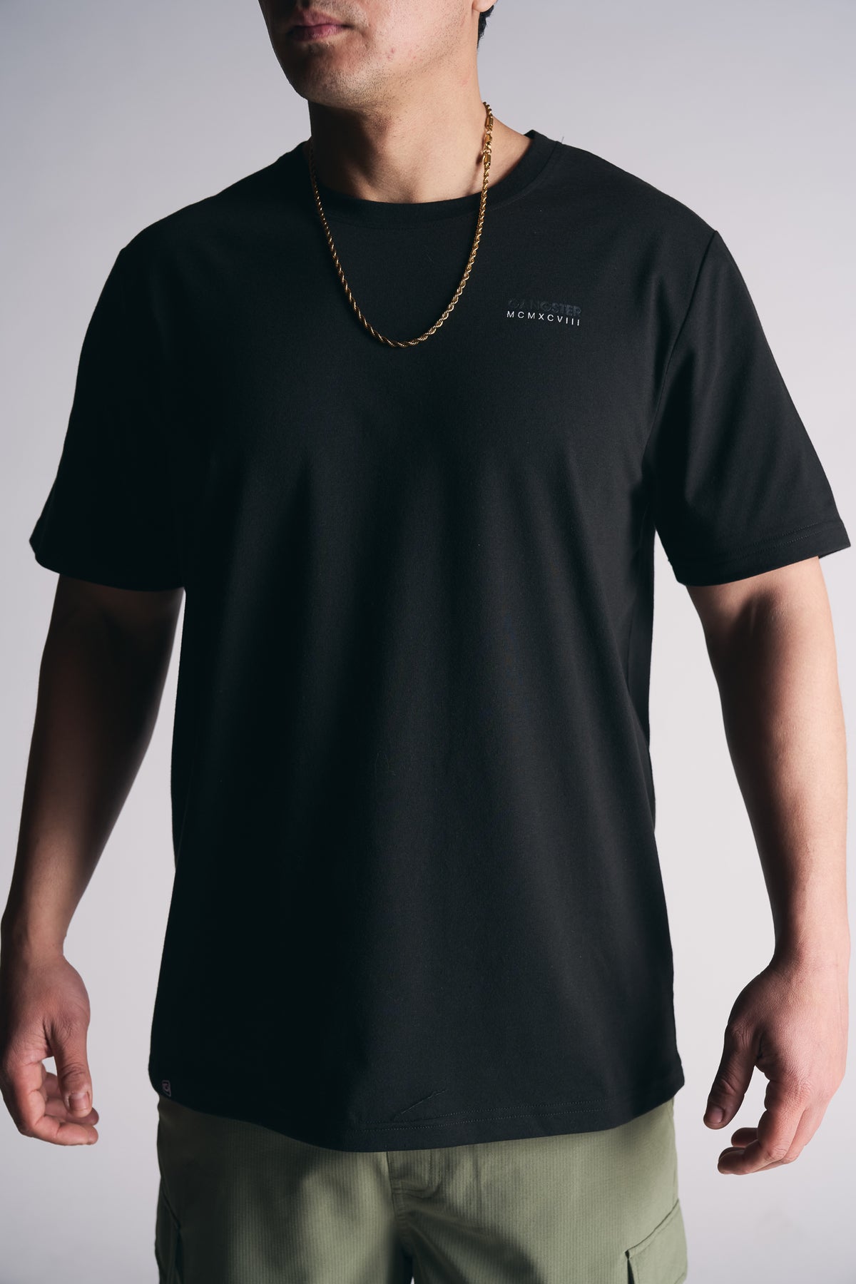 Plus Polera Mc Basica Essential Negro-5