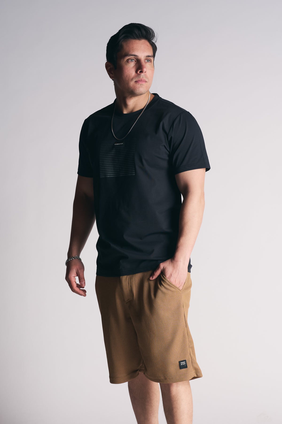 Short Bermuda Jogger Liso Loose Cafe Gangster-5
