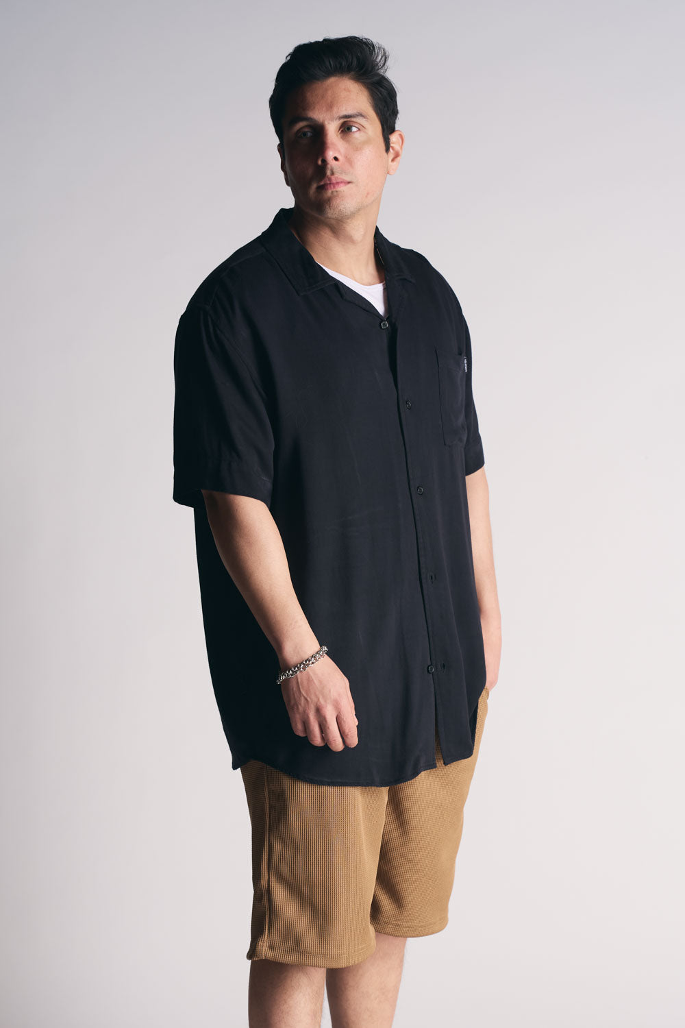 Plus Camisa Mc Riviera Negro-5