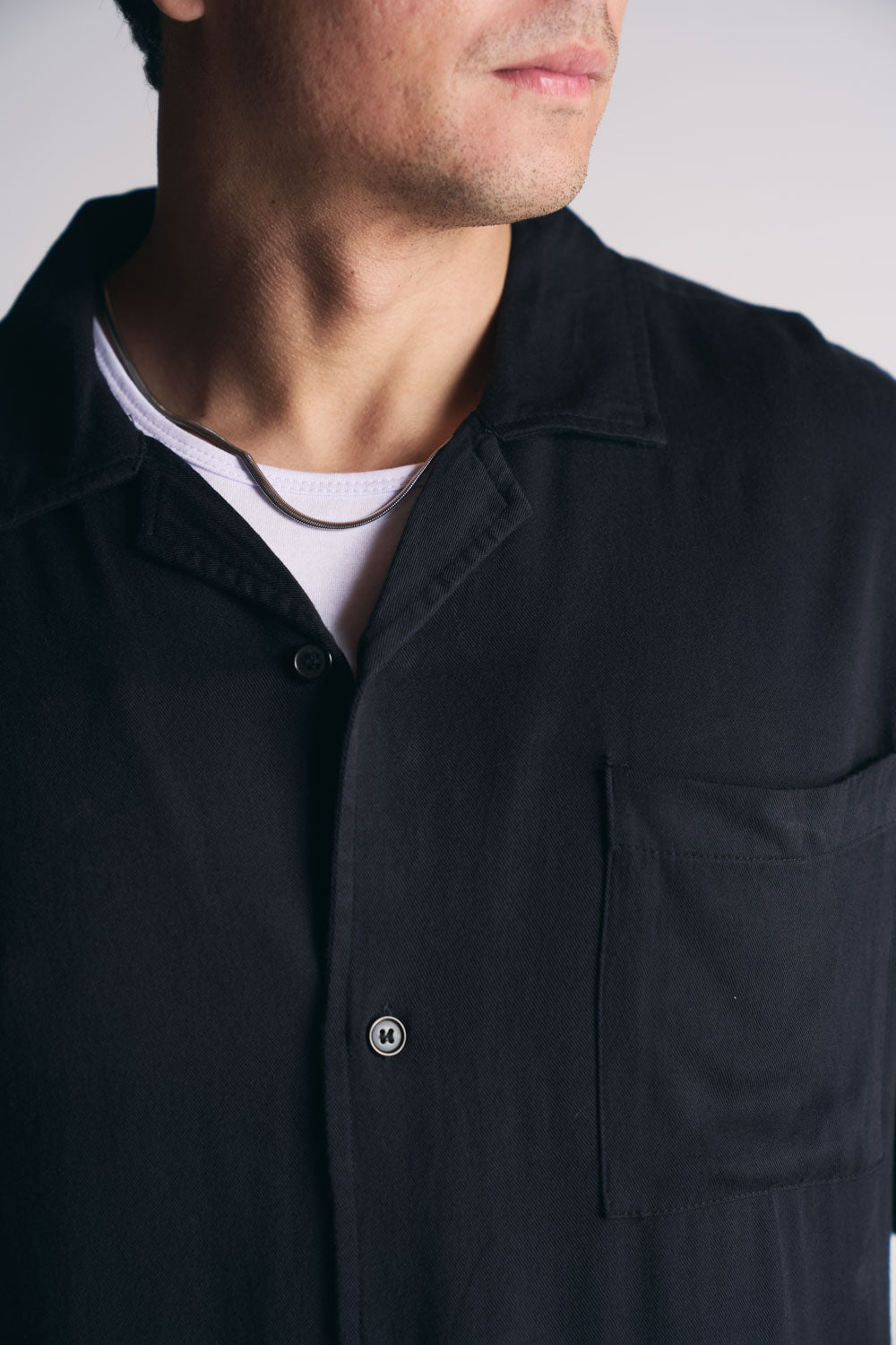 Plus Camisa Mc Riviera Negro-4