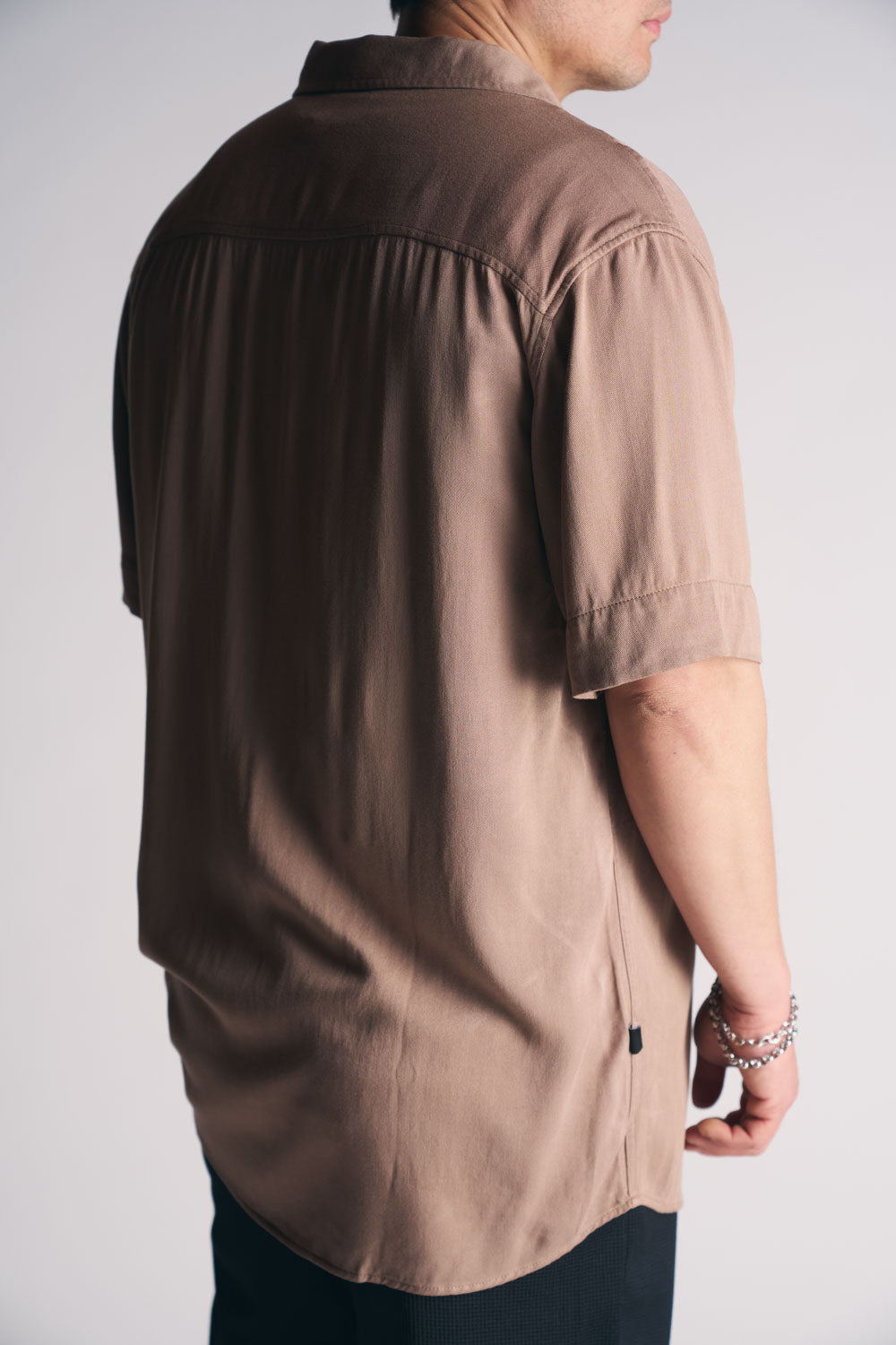 Plus Camisa Mc Riviera Marron-4