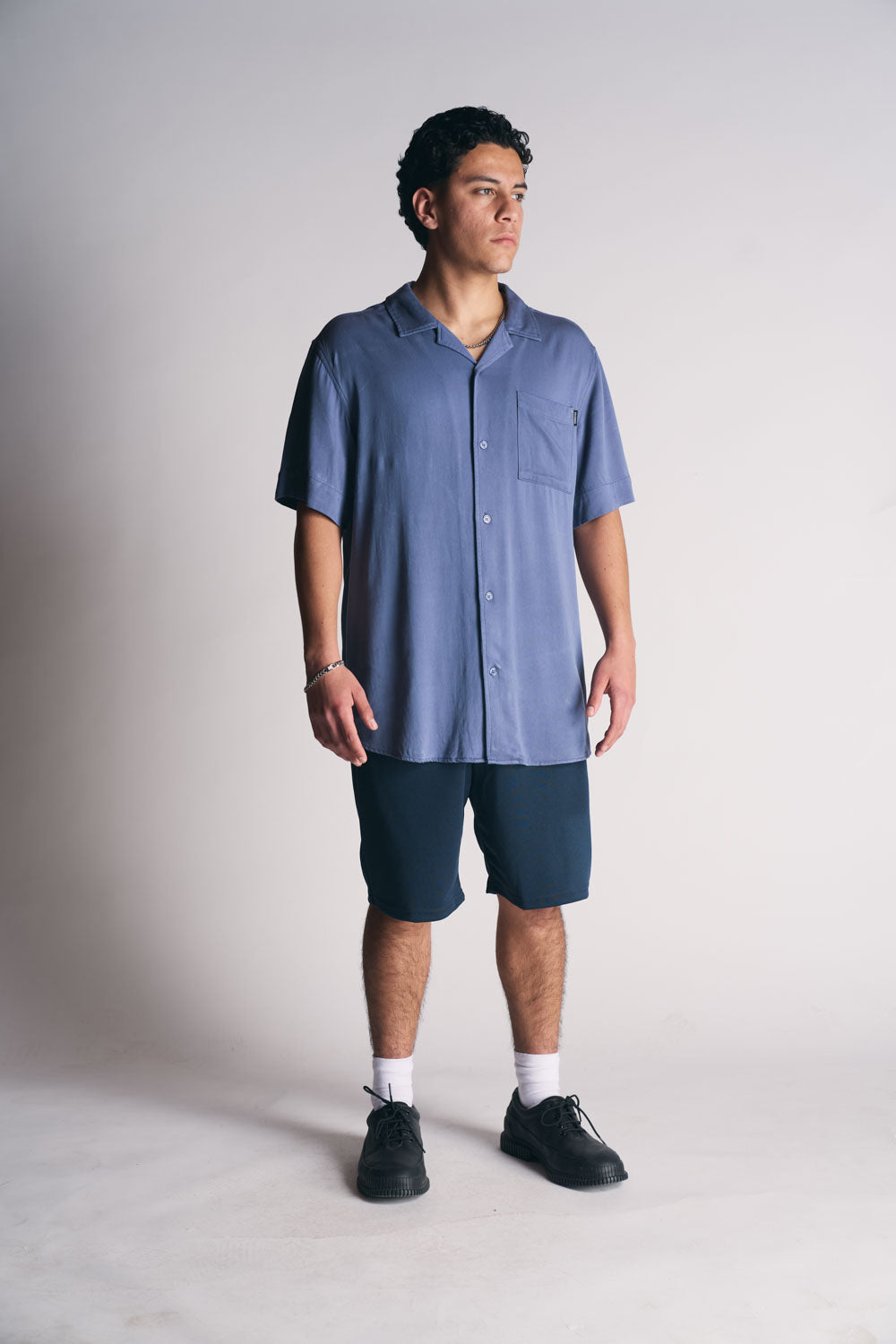 Plus Camisa Mc Riviera Azul-4