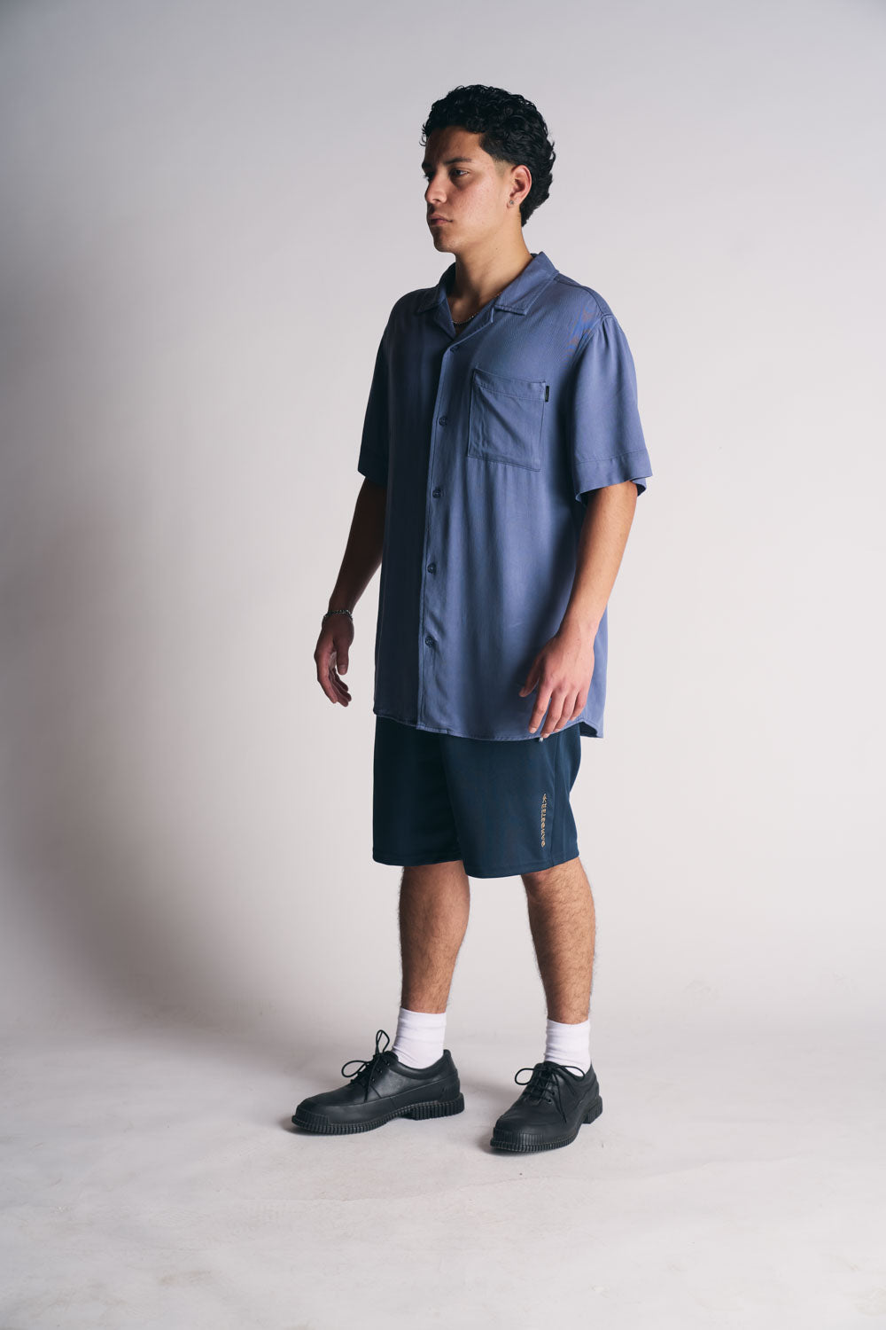 Plus Camisa Mc Riviera Azul-5