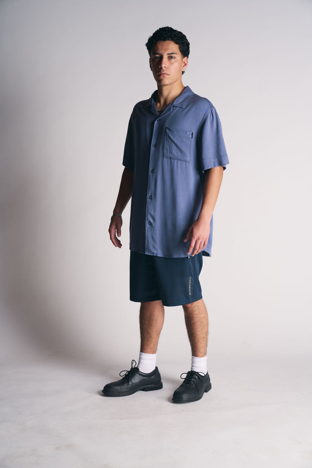 Plus Camisa Mc Riviera Azul-8