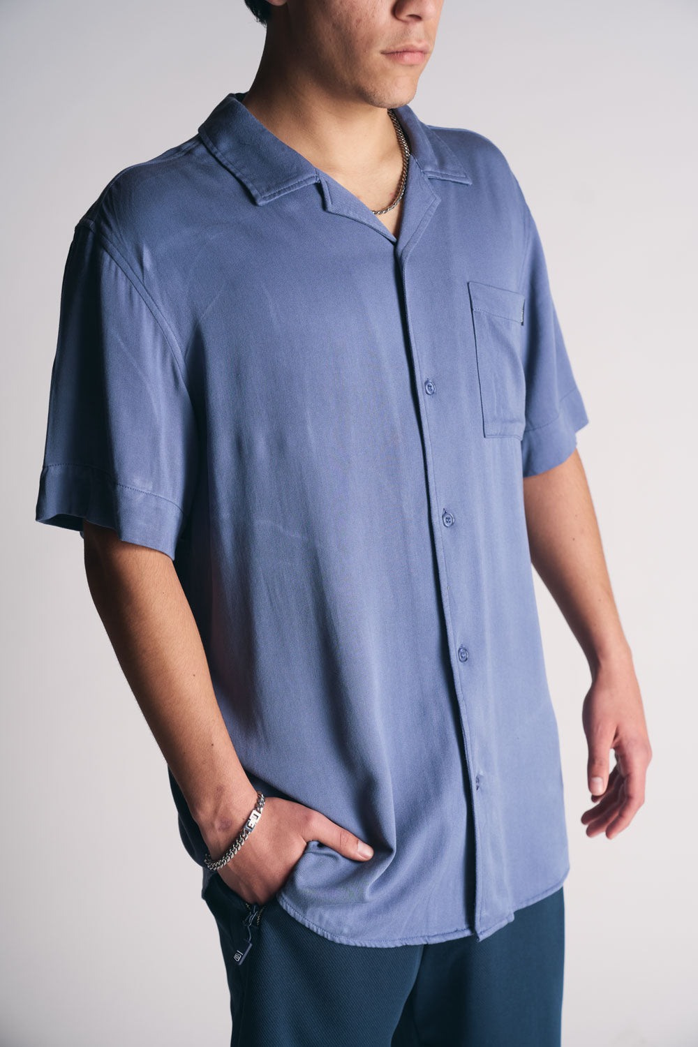 Plus Camisa Mc Riviera Azul-11