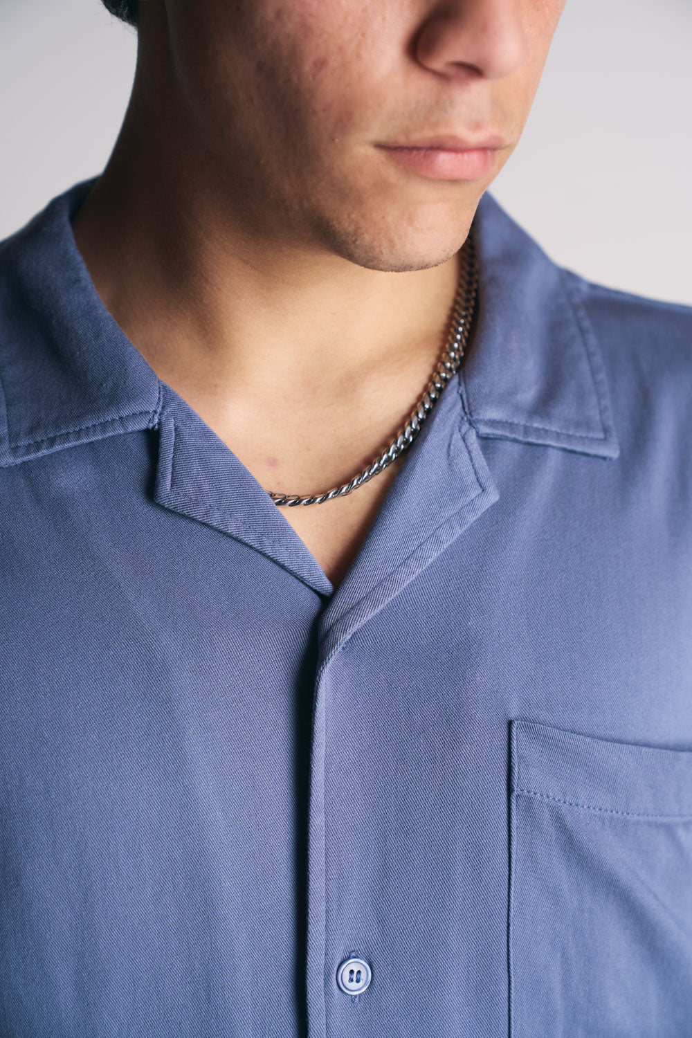 Plus Camisa Mc Riviera Azul-3