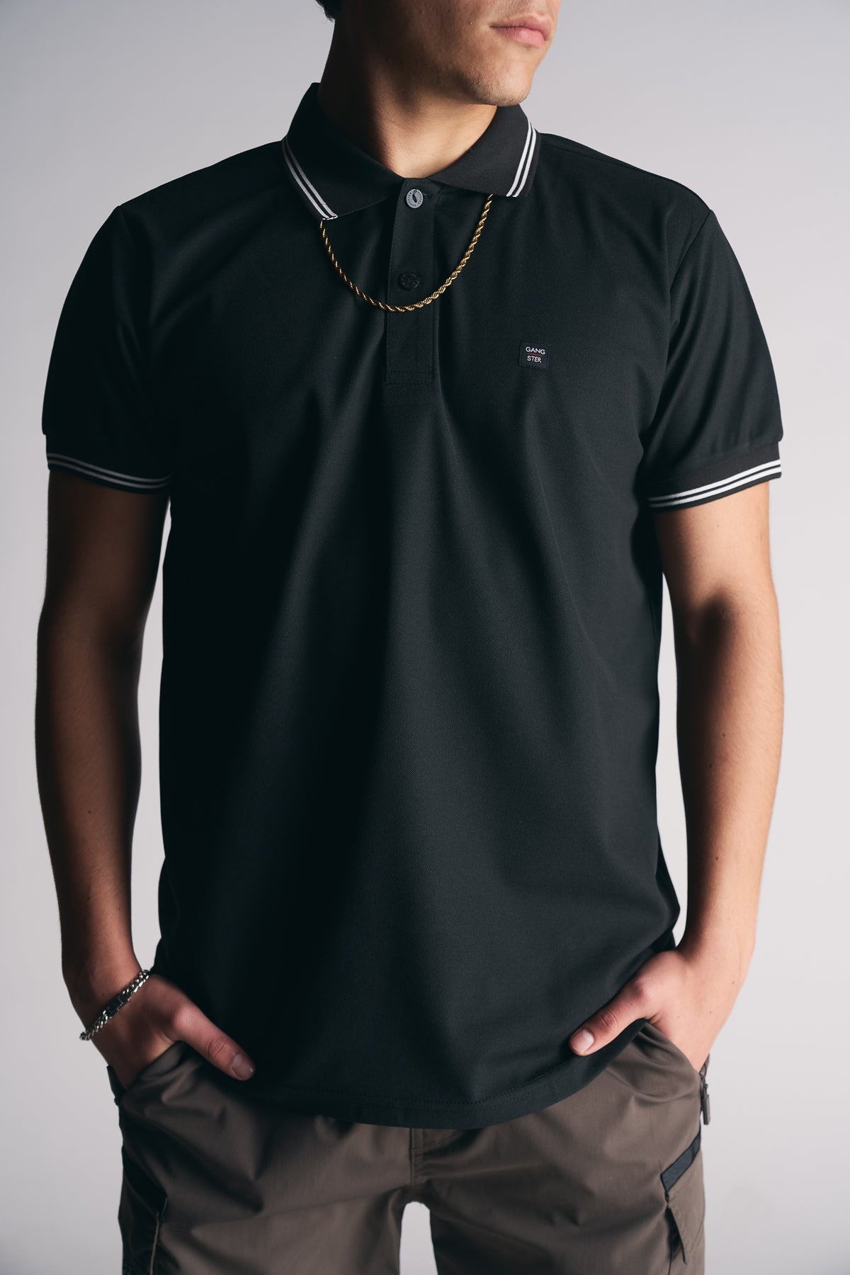 Polera Polo P Regatta Negro-3