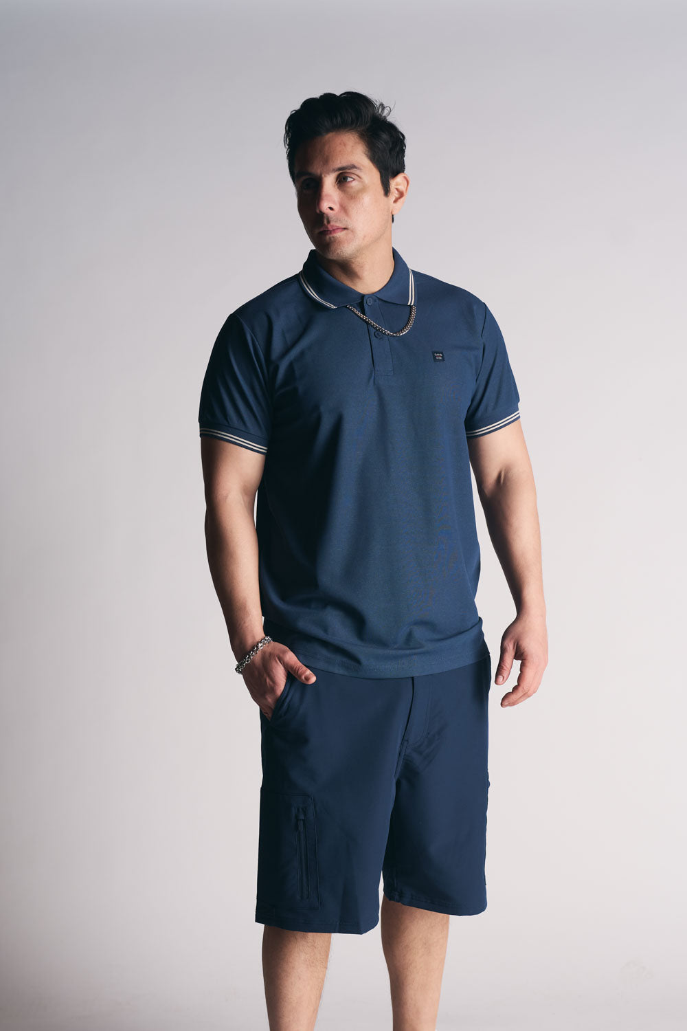 Polera Polo P Regatta Azul Oscuro