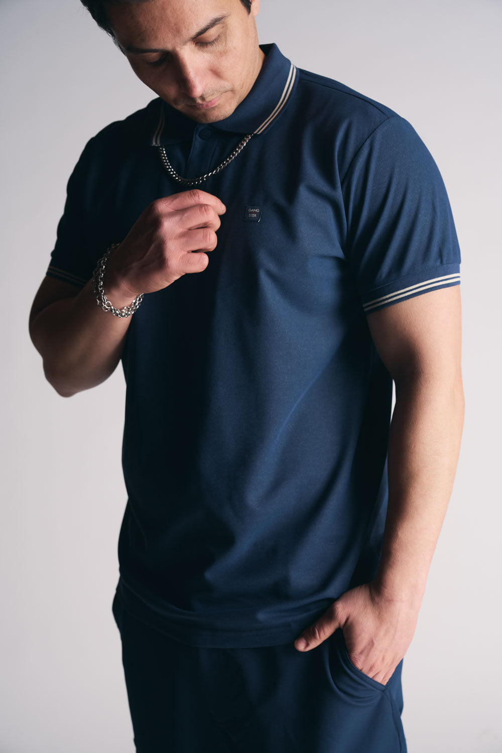 Polera Polo P Regatta Azul Oscuro-7