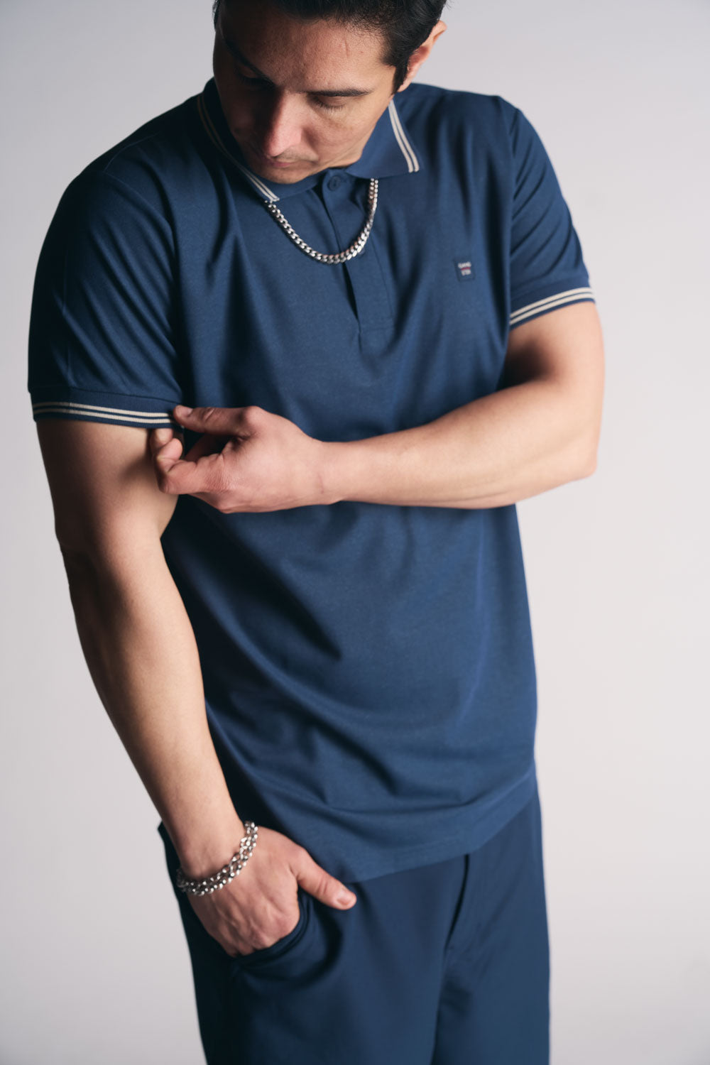 Polera Polo P Regatta Azul Oscuro-3