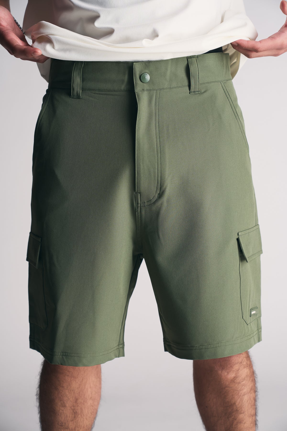 Bermuda Super Elastic Cargo Flex Verde-1