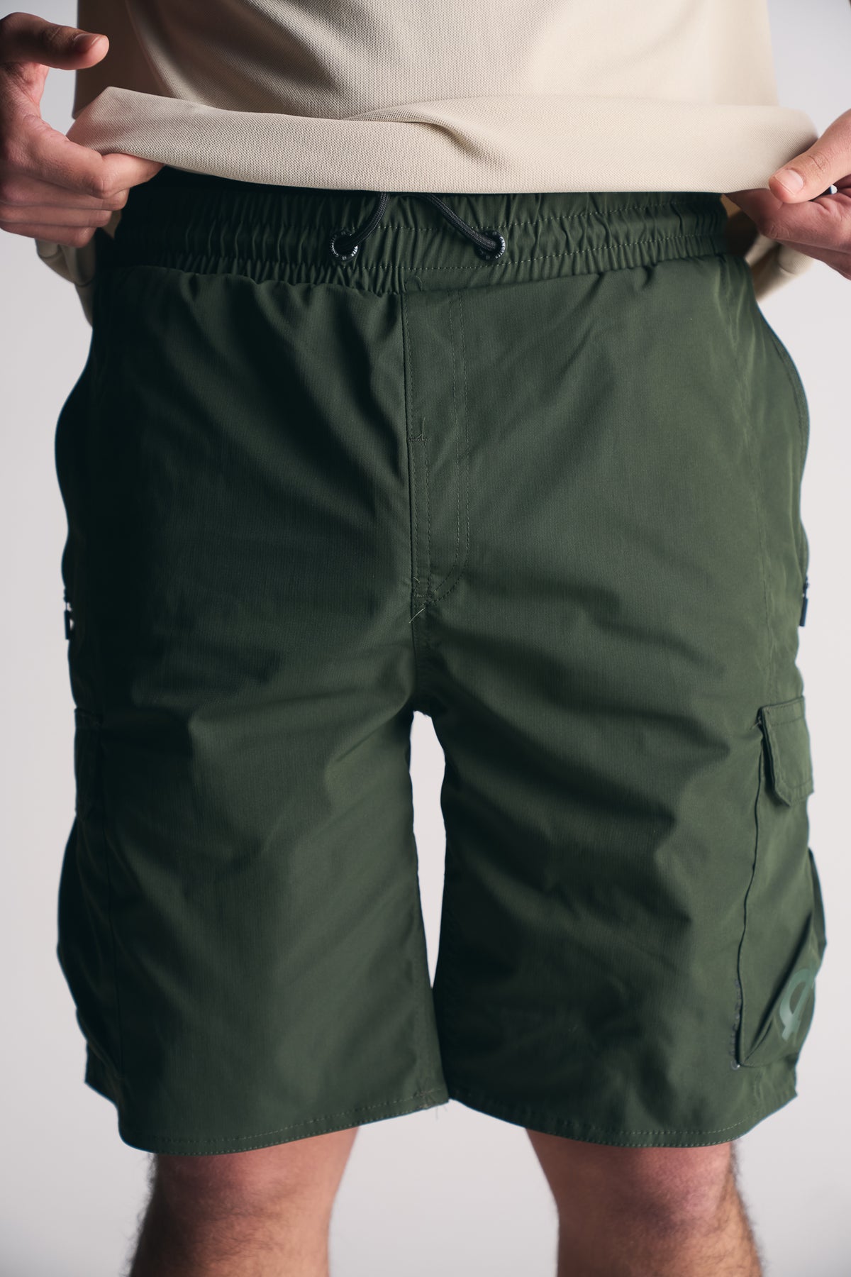 Bermuda Canvas Cargo Waterloo Verde Oscuro-1