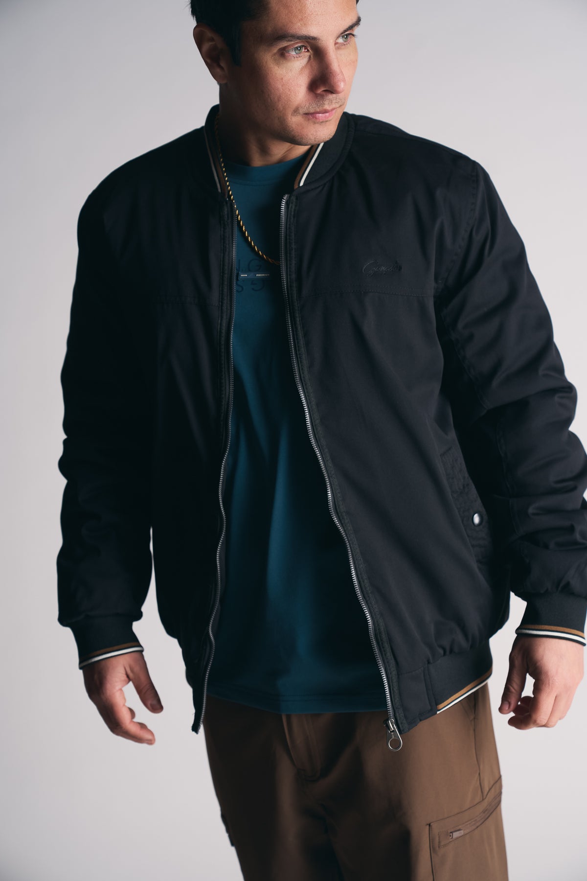 Chaqueta Bomber Neutral Negro